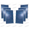 6 panneaux solaires photovoltaiques policristallins 280W 1680W tot
