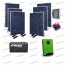 Kit Maison solaire à la mer non connecté à Net Enel 5kw 48V + panneaux 1.6Kw + batterie OPzS