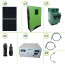 Impianto solare fotovoltaico 3KW pannello monocristallino inverter onda pura Edison50 5KW PWM 50A batterie litio LifePO4 100Ah 48V 9.6Kwh
