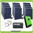 Kit solare fotovoltaico 3KW Inverter onda pura Genius 5000VA 4000W 48V MPPT 80A Batterie OPzS