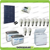 Kit Solare Fotovoltaico isolati dalla Civiltà 270W x Luci Frigo incluso 