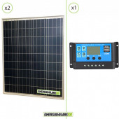 Kit Starter Solare Fotovoltaico NX 160W 24V Regolatore PWM 10A 24V Serie NV10