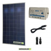 Kit Pannello Solare Fotovoltaico 270W 24V  Regolatore PWM 10A LS1024B con cavo USB-RS485