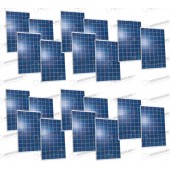 Set 20 Pannelli Solari Fotovoltaici 270W Extra-Europeo 30V tot. 5400W Casa Baita Stand-Alone 
