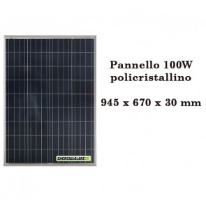 Placa solar 100W 12V panel modulo fotovoltaico poly barco caravanes islado
