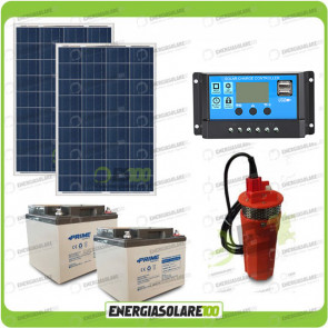 Kit de riego solar 160W 24V 40/60 metros de prevalencia 3 horas de trabajo