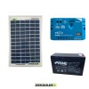 Kit solar acampada libre panel solar 10W 12V batería 7Ah para móvil luz Estéreo radio