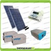 Kit Solar Fotovoltaico placa 200W 24V baterias regulador de carga