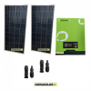 Kit solar fotovoltaico placas solares 300W con inversor híbrido onda pura 1Kw 12V