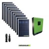 Kit solar fotovoltaico 3KW Inversor híbrido onda pura MPGEN50V2 5KW 48V con regulador de carga MPPT 80A