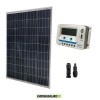 Kit solar con panel fotovoltaico de 100W y controlador de carga EpSolar 10A VS1024AU con tomas USB