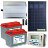 Kit de cabina para panel solar 280W 24V inversor de onda modificada 1000W 2 baterías AGM 100Ah Regulador NVsolar