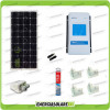 Kit Caravana panel solar 100W 12V mono pasacables soporte adhesivo regulador MPPT DuoRacer 10A