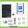 Kit Caravana panel solar 200W 12V cables pasacables soporte adhesivo regulador MPPT DuoRacer