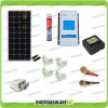 Kit Caravana panel solar 100W 12V mono cables pasacables soporte adhesivo regulador MPPT DuoRacer
