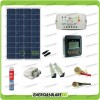 Kit solar fotovoltaico completo para roulotes placa 100W 12V regulador de carga Panel de control remoto soporte