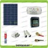 Kit solar fotovoltaico completo para roulotes placa 80W 12V regulador de carga Panel de control remoto soporte 