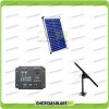Kit placa solar 20W con regulador de carga y soporte de montaje ajustable
