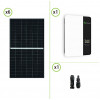 KIt solar fotovoltaico 2.5KW  Inversor Growatt OFF-GRID 5KW 48V regulador de carga MPPT integrado