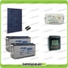 Kit placa solar panel fotovoltaico 280W 24V 2 Baterías 150Ah AGM regulador de carga 10A panel de control MT-50