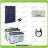 Starter Plus Kit Panel solar HF 270W 24V AGM Batería 100Ah PWM 10A Controlador LS1024B y cable USB RS485