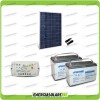 Kit placa solar panel fotovoltaico 280W 24V 2 Baterías 100Ah AGM regulador de carga 10A EPsolar LS1024B