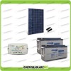 Kit placa solar 280W 24V 2 Baterías 150Ah Regulador de carga PWM 10A EpSolar LS