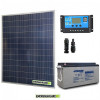 Kit placa solar 200W 12V Batería 150Ah agm Regulador de carga PWM 20A NV20