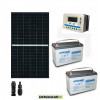 Kit fotovoltaico 24V con panel solar monocristalino 410W Baterías AGM 100Ah Regulador de carga PWM  30A VS3024AU