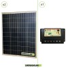 Kit solar fotovoltaico 160W 12V regulador de carga PWM 20A