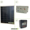 Kit solar fotovoltaico placas 160W Regulador de carga PWM 20A 12V Epsolar LS2024B con pantalla MT-50