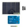 Kit placa solar fotovoltaica 50W 12V Regulador de carga PWM 5A EPsolar LS0512EU salida USB