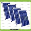 Stock 4 de paneles fotovoltaicos solares 20W 12V multiusos Barco con camarote Pmax 80W