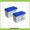 Stock 2 Batterie x Impianto Solare Ultracell 100Ah UCG100 Capienza 2112Wh