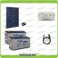 Starter Plus Kit Panel solar HF 270W 24V Batería AGM 150Ah PWM 10A Controlador LS1024B y cable USB RS485