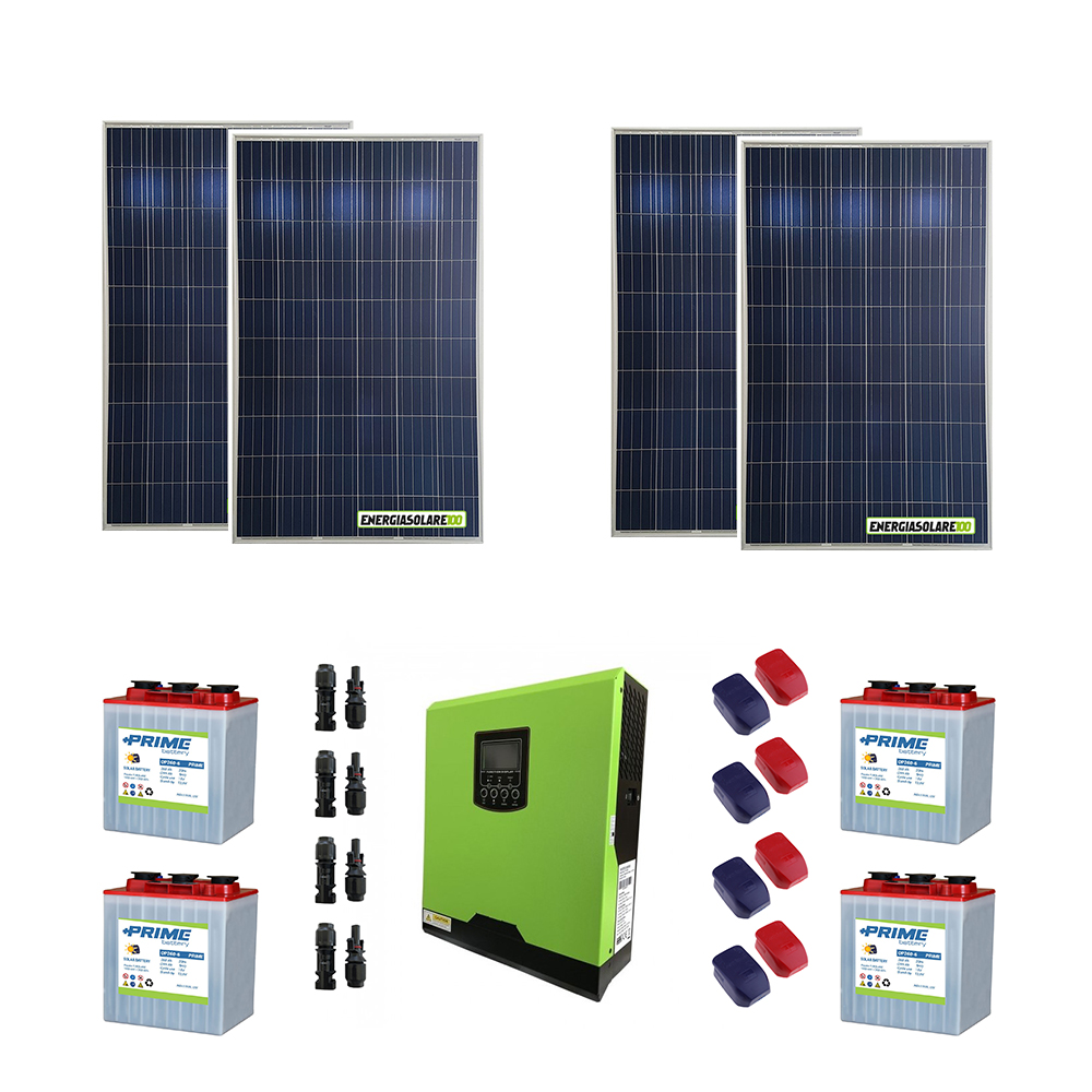 Kit solaire photovoltaique autonome avec panneaux 1KW