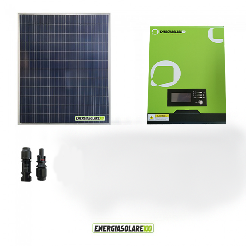 200W Photovoltaik-Solar-System-Kit mit 1kW 12V Reinwellen-Hybrid- Wechselrichter